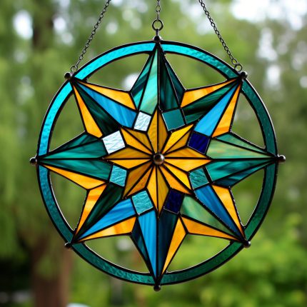 Stained Glass Mosaic Sun Catchers: Live Zoom Workshop